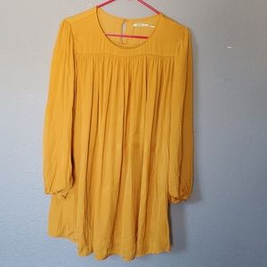 Pleated Flowy Full Sleeve Dress